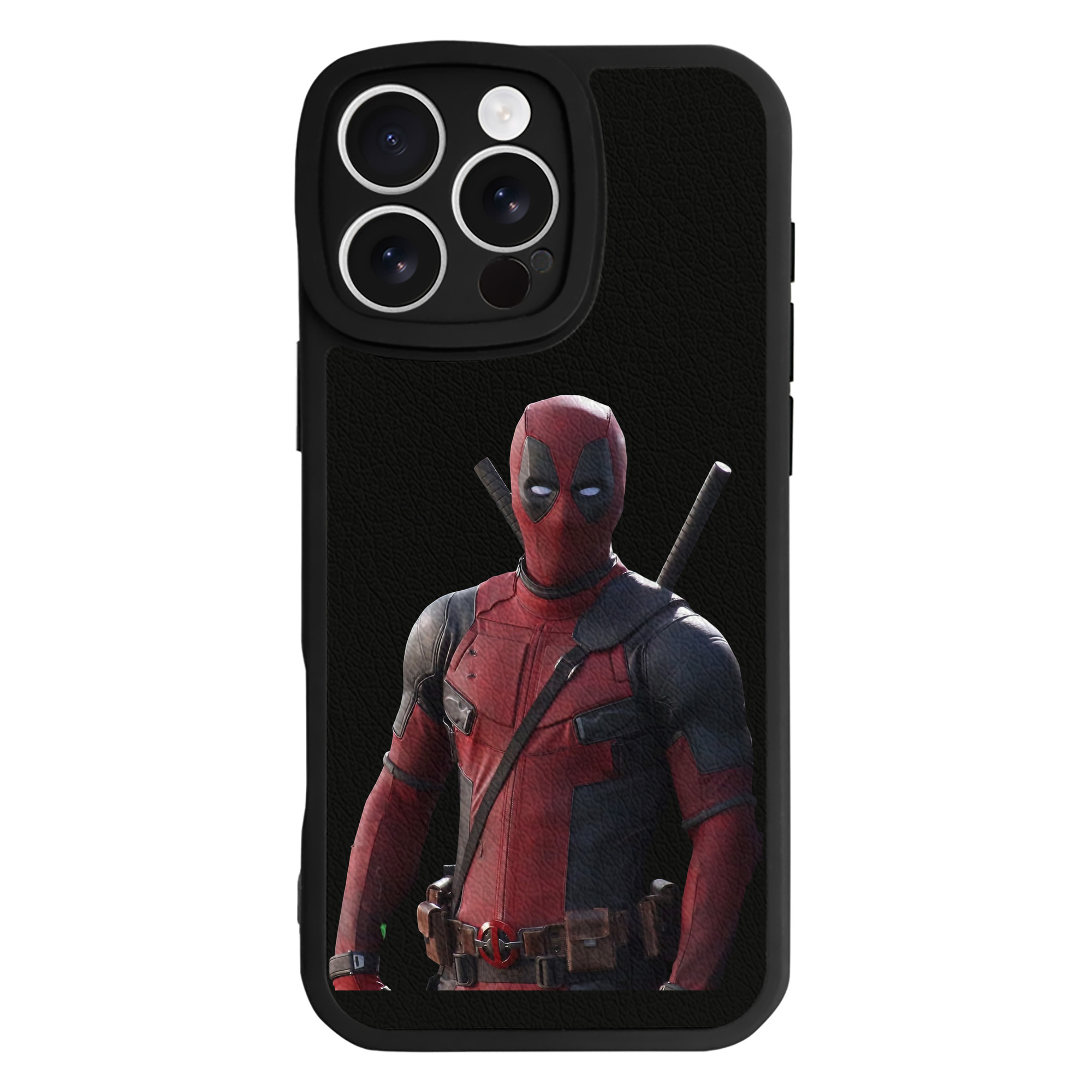 （画像用） Deadpool デッドプール 【iPhone 16シリーズ対応】シリコンスマホケース（レザー調） 材質：シリコン